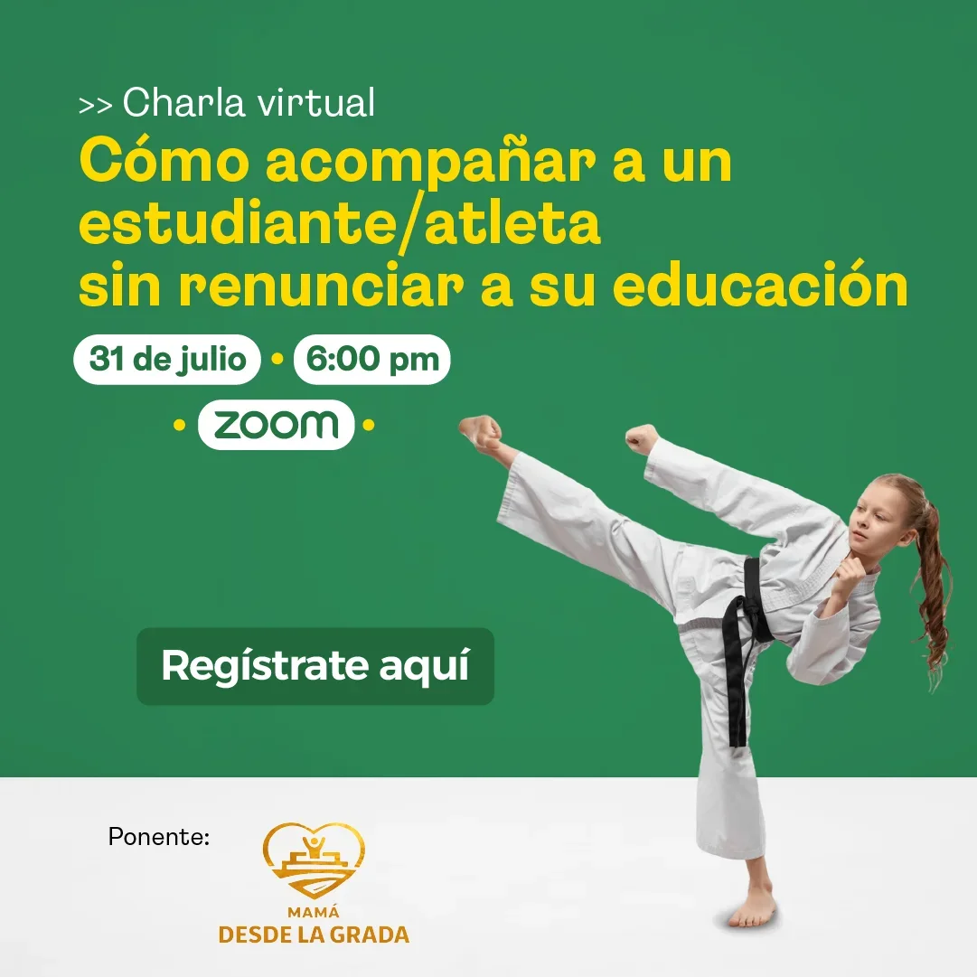 Charla virtual ¿Cómo acompañar a un estudiante atleta? - 31 de Julio